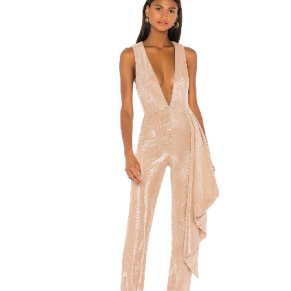 Elegant Tan Jumpsuit